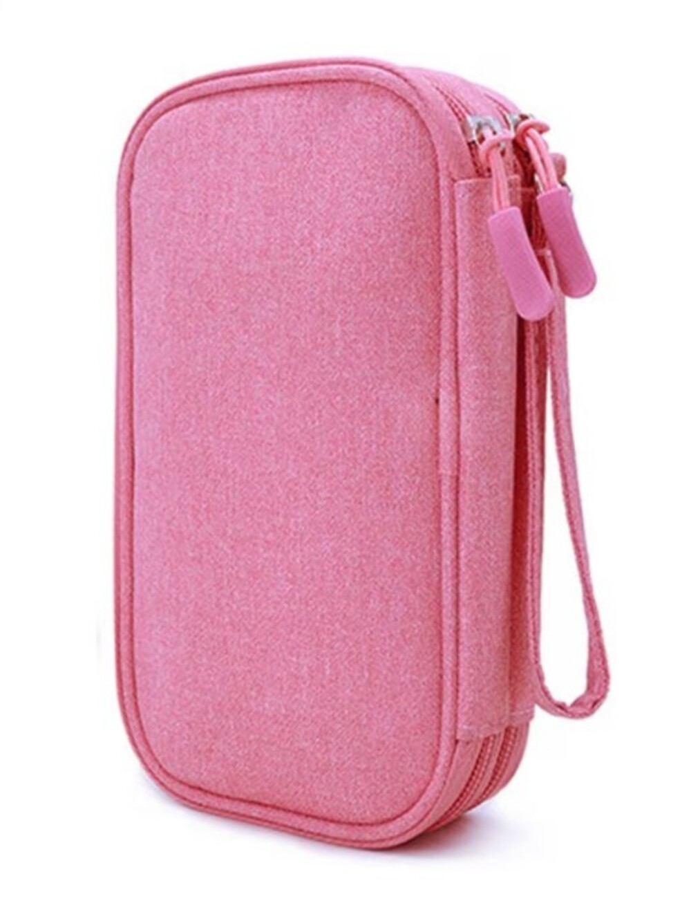 Pink Multi-compartment Storage Clutch